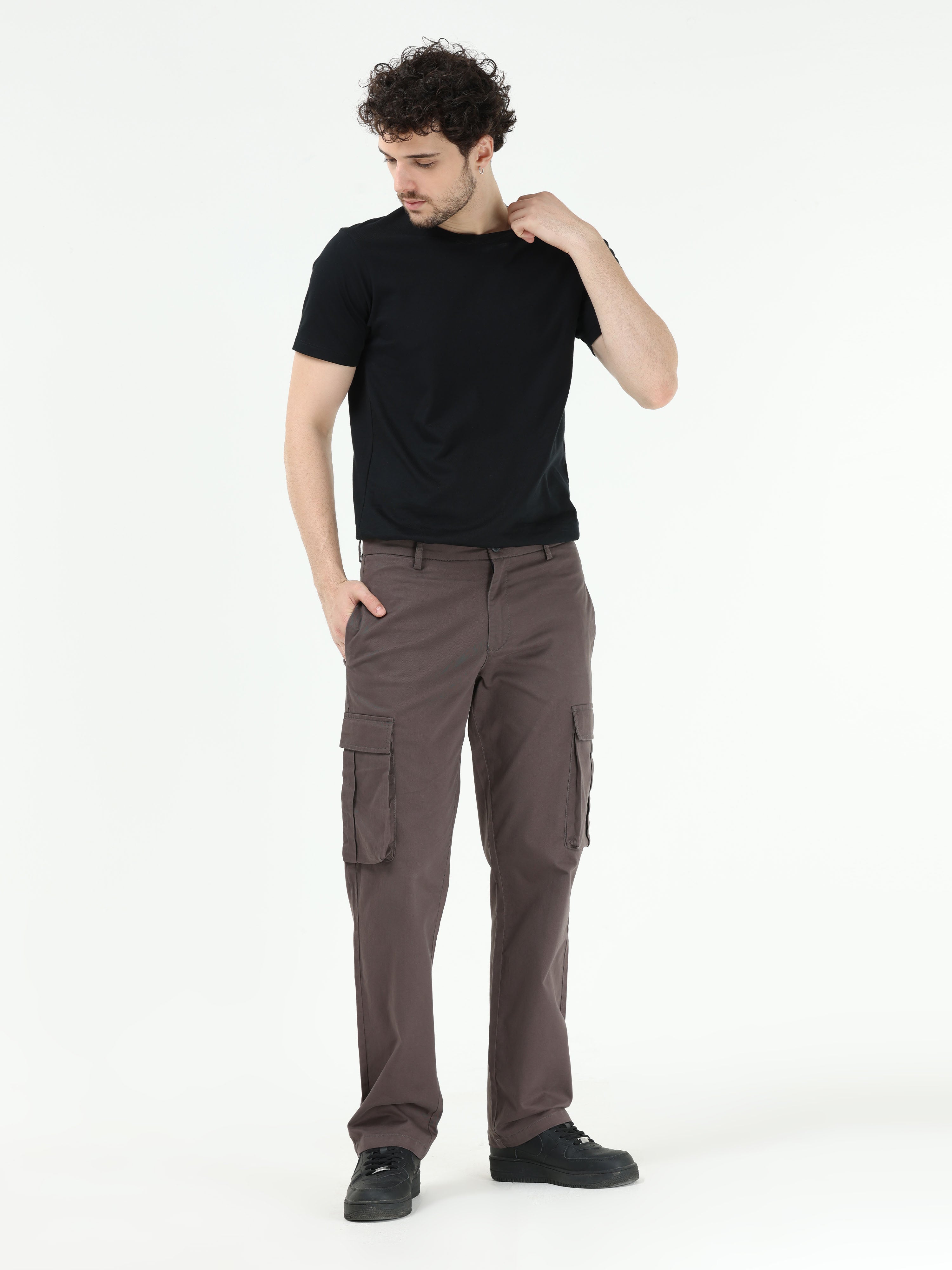 Black,Grey Cargo Trouser Pant for Men (36) : Amazon.in: कपड़े और एक्सेसरीज़